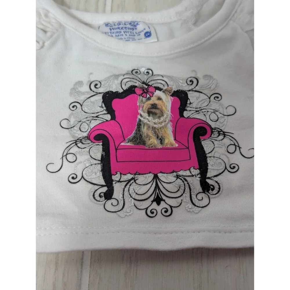 Build a bear workshop clothes‎ pink black coat skirt dog shirt pants lot